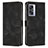 Leather Case Stands Flip Cover Holder Y07X for Oppo A77 5G Black