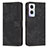 Leather Case Stands Flip Cover Holder Y07X for Oppo A96 5G Black