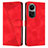 Leather Case Stands Flip Cover Holder Y07X for Oppo Reno10 5G Red