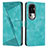 Leather Case Stands Flip Cover Holder Y07X for Oppo Reno10 Pro+ Plus 5G Green