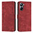 Leather Case Stands Flip Cover Holder Y07X for Realme 10 Pro 5G Red