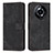 Leather Case Stands Flip Cover Holder Y07X for Realme 11 Pro 5G Black