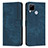 Leather Case Stands Flip Cover Holder Y07X for Realme 7i RMX2193 Blue