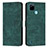 Leather Case Stands Flip Cover Holder Y07X for Realme C21Y Green