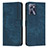 Leather Case Stands Flip Cover Holder Y07X for Realme C35 Blue