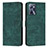 Leather Case Stands Flip Cover Holder Y07X for Realme C35 Green