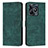 Leather Case Stands Flip Cover Holder Y07X for Realme C51 Green