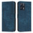 Leather Case Stands Flip Cover Holder Y07X for Realme Narzo 50 Pro 5G Blue