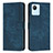 Leather Case Stands Flip Cover Holder Y07X for Realme Narzo 50i Prime Blue