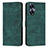 Leather Case Stands Flip Cover Holder Y07X for Realme Narzo N55 Green