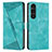 Leather Case Stands Flip Cover Holder Y07X for Sony Xperia 1 V Green