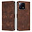 Leather Case Stands Flip Cover Holder Y07X for Xiaomi Mi 13 5G Brown