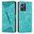 Leather Case Stands Flip Cover Holder Y07X for Xiaomi Redmi Note 12 4G Green