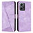 Leather Case Stands Flip Cover Holder Y07X for Xiaomi Redmi Note 12 4G Purple