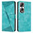 Leather Case Stands Flip Cover Holder Y08X for Huawei Honor 90 Pro 5G Green