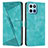 Leather Case Stands Flip Cover Holder Y08X for Huawei Honor X6 Green