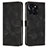 Leather Case Stands Flip Cover Holder Y08X for Huawei Honor X6a Black