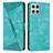 Leather Case Stands Flip Cover Holder Y08X for Huawei Honor X8 4G Green