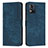 Leather Case Stands Flip Cover Holder Y08X for Motorola Moto E13 Blue