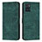 Leather Case Stands Flip Cover Holder Y08X for Motorola Moto E22 Green