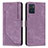 Leather Case Stands Flip Cover Holder Y08X for Motorola Moto E22 Purple