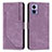 Leather Case Stands Flip Cover Holder Y08X for Motorola Moto Edge 30 Lite 5G Purple