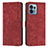 Leather Case Stands Flip Cover Holder Y08X for Motorola Moto Edge 40 Pro 5G Red