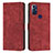 Leather Case Stands Flip Cover Holder Y08X for Motorola Moto G Play Gen 2 Red