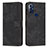 Leather Case Stands Flip Cover Holder Y08X for Motorola Moto G Power (2022) Black