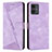 Leather Case Stands Flip Cover Holder Y08X for Motorola Moto G14 Purple