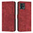 Leather Case Stands Flip Cover Holder Y08X for Motorola Moto G72 Red