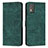 Leather Case Stands Flip Cover Holder Y08X for Nokia C02 Green