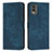 Leather Case Stands Flip Cover Holder Y08X for Nokia C210 Blue