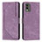 Leather Case Stands Flip Cover Holder Y08X for Nokia C210 Purple