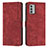 Leather Case Stands Flip Cover Holder Y08X for Nokia G42 5G Red