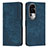 Leather Case Stands Flip Cover Holder Y08X for Oppo Reno10 Pro+ Plus 5G Blue