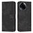 Leather Case Stands Flip Cover Holder Y08X for Realme 11 5G Black