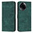 Leather Case Stands Flip Cover Holder Y08X for Realme 11 5G Green