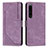 Leather Case Stands Flip Cover Holder Y08X for Sony Xperia 1 IV Purple