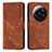 Leather Case Stands Flip Cover Holder Y08X for Xiaomi Mi 13 Ultra 5G Brown