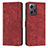 Leather Case Stands Flip Cover Holder Y08X for Xiaomi Redmi Note 12 4G Red