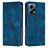Leather Case Stands Flip Cover Holder Y08X for Xiaomi Redmi Note 12 Pro+ Plus 5G Blue