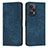 Leather Case Stands Flip Cover Holder Y08X for Xiaomi Redmi Note 12 Turbo 5G Blue