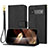 Leather Case Stands Flip Cover Holder Y09X for Google Pixel 6 Pro 5G Black