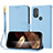 Leather Case Stands Flip Cover Holder Y09X for Motorola Moto G Play (2023)