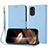 Leather Case Stands Flip Cover Holder Y09X for Motorola Moto G22