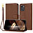 Leather Case Stands Flip Cover Holder Y09X for Nokia G60 5G