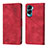 Leather Case Stands Flip Cover Holder YB1 for Huawei Honor 90 Lite 5G Red