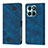 Leather Case Stands Flip Cover Holder YB1 for Huawei Honor X8b Blue