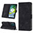 Leather Case Stands Flip Cover Holder YB1 for Motorola Moto E13